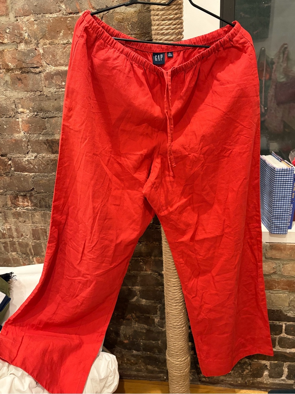 GAP Red Drawstring Track Pants - Picture 3 of 5